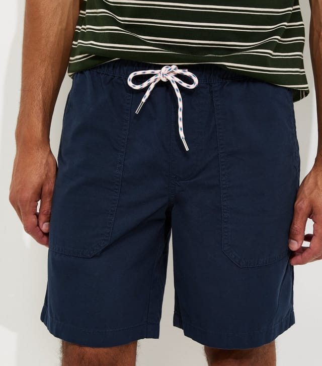jack & jones Men's Navy Relaxed Fit Cotton Jogger Shorts Jack & Jones New Look - 3
