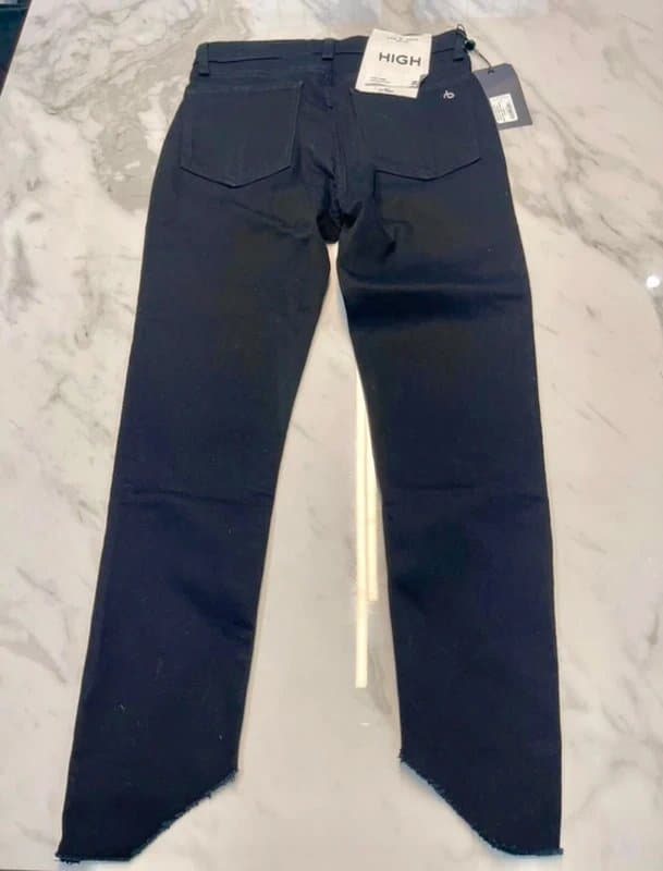 Rag & Bone Rag & Bone black high rise cropped skinny jeans size 27