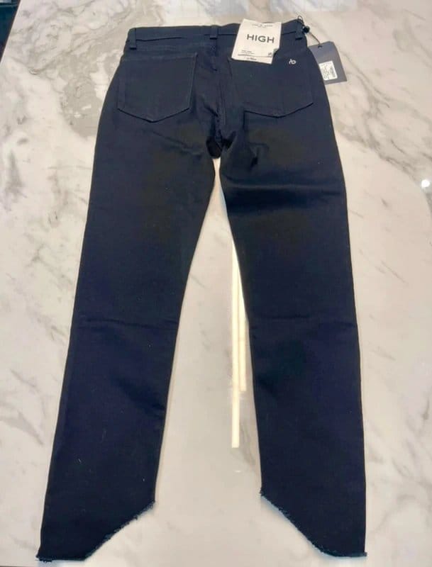 Rag & Bone Rag & Bone black high rise cropped skinny jeans size 27 - 1