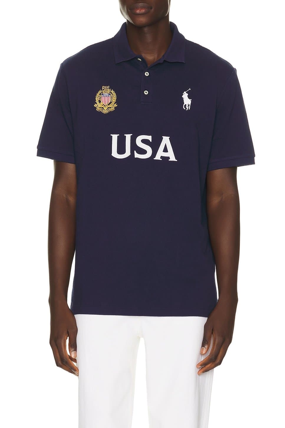 revolve Short Sleeve USA Mesh Polo