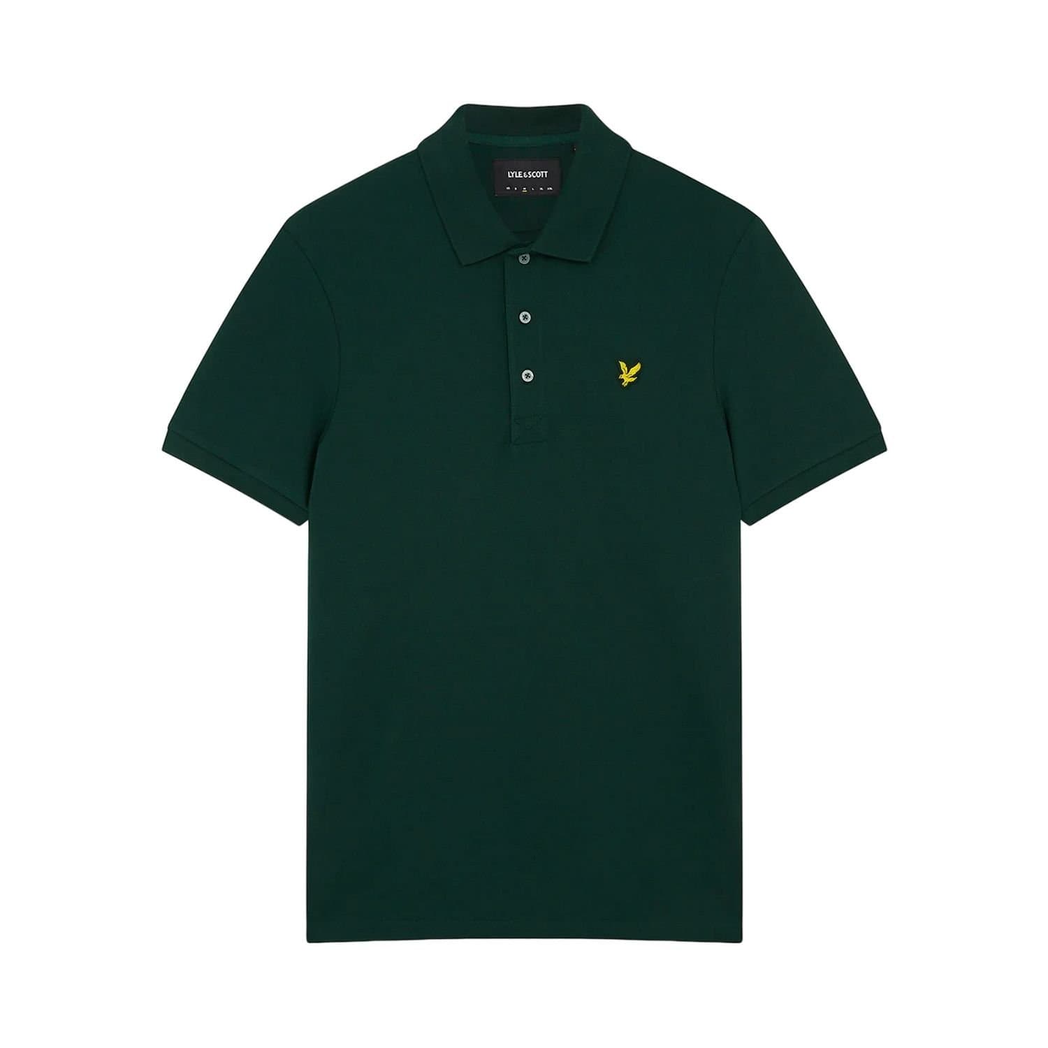 Lyle & Scott Lyle & Scott Men's Plain Polo Shirt in Dark Green