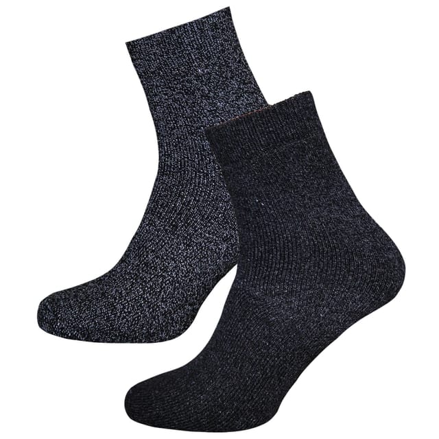 Storm Ridge Storm Ridge Men's Cotton Boot Socks Pack of 2 in Black - 2