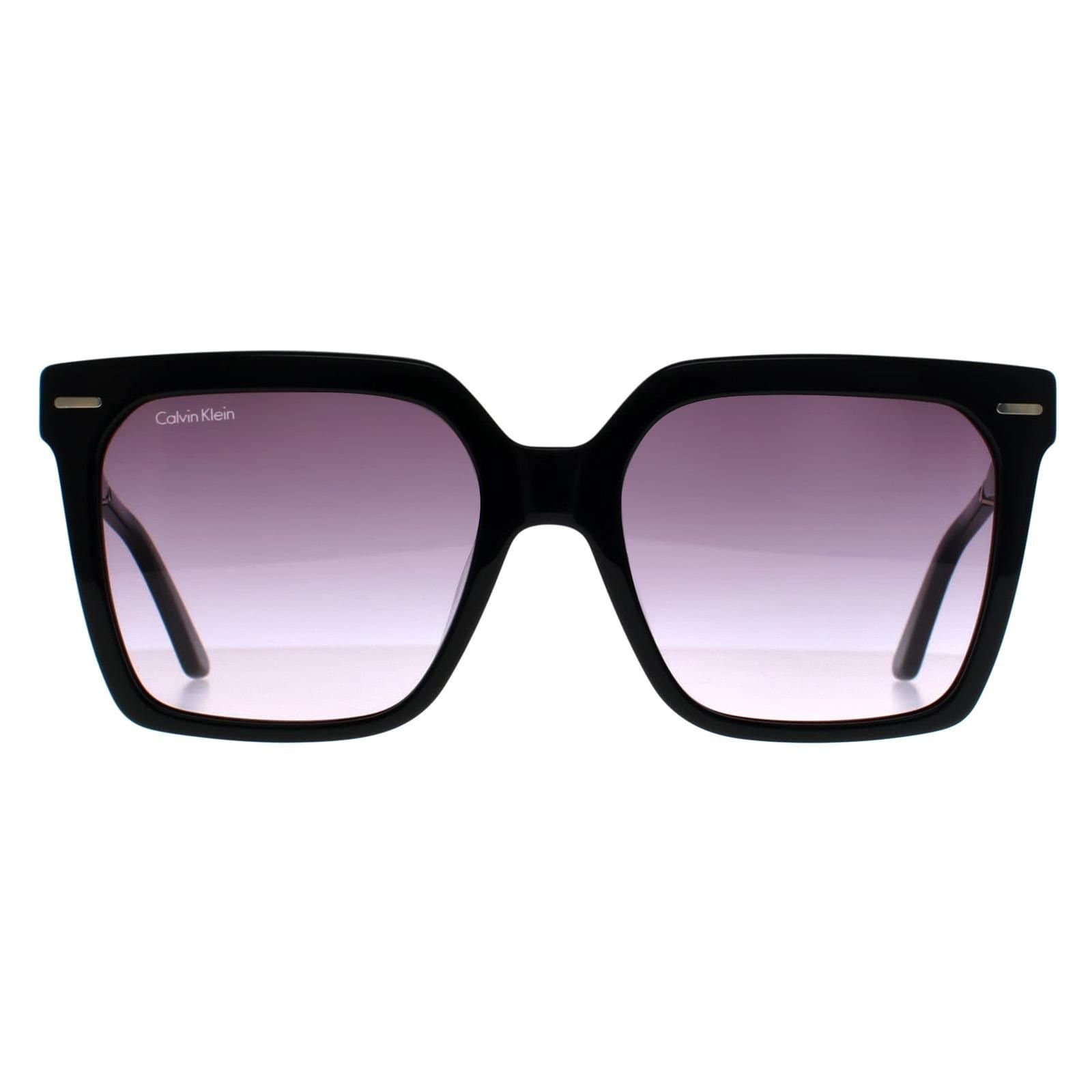 Calvin Klein CALVIN KLEIN Women's Square Black Purple Gradient CK22534S