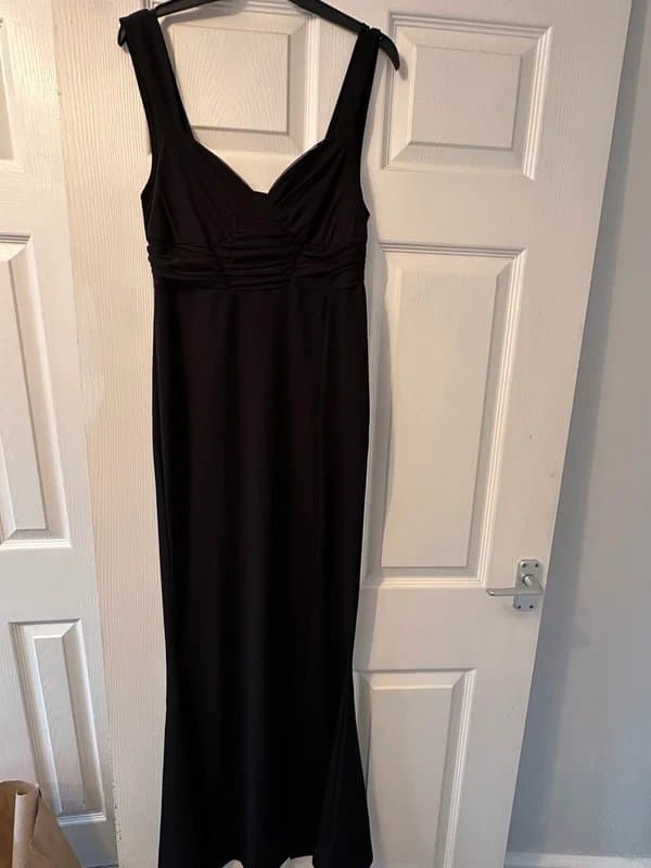 ASOS ASOS black corset mesh midi dress 10