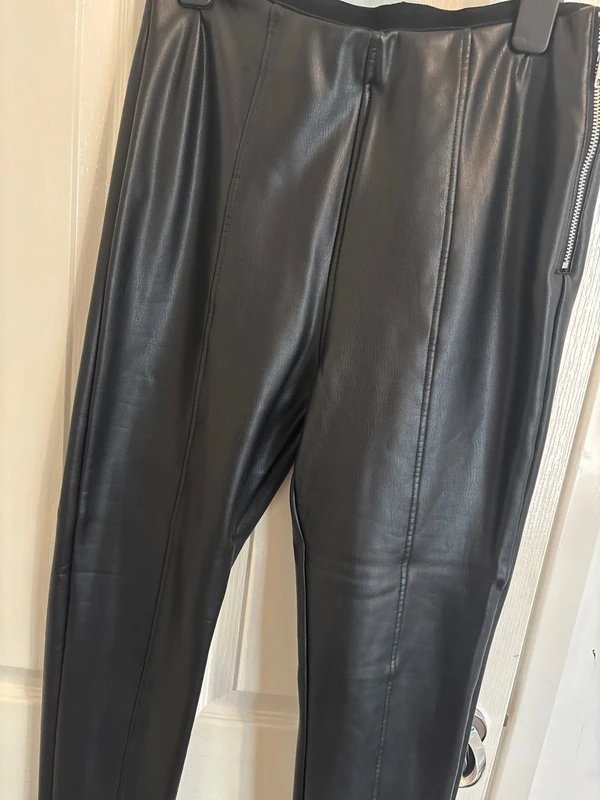 New Look New look leather look trousers - 1