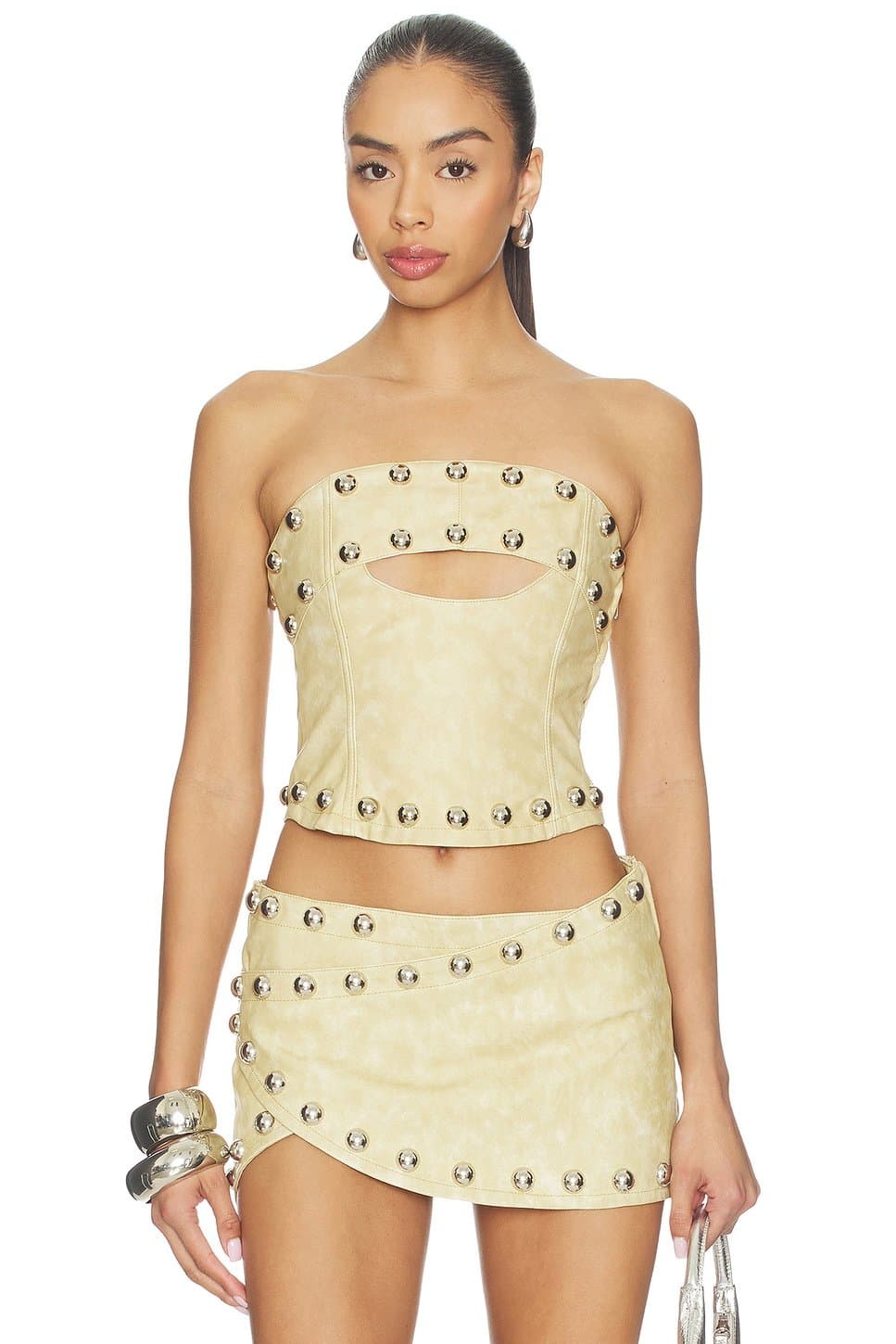 revolve Corset With Oversized Studs