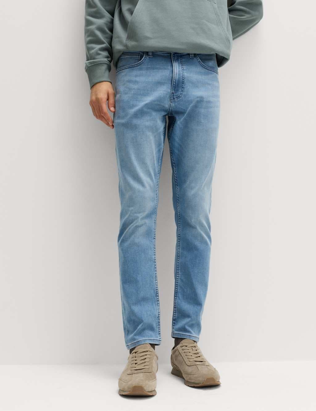 Marks & Spencer M&S Slim Fit Comfort Stretch Jeans Light Blue
