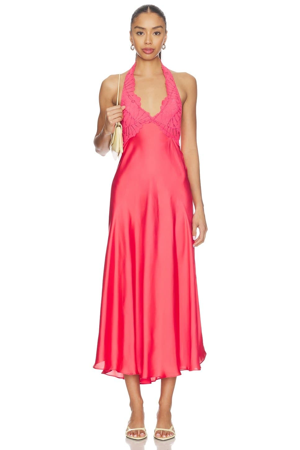 revolve Petal Party Midi Slip Dress