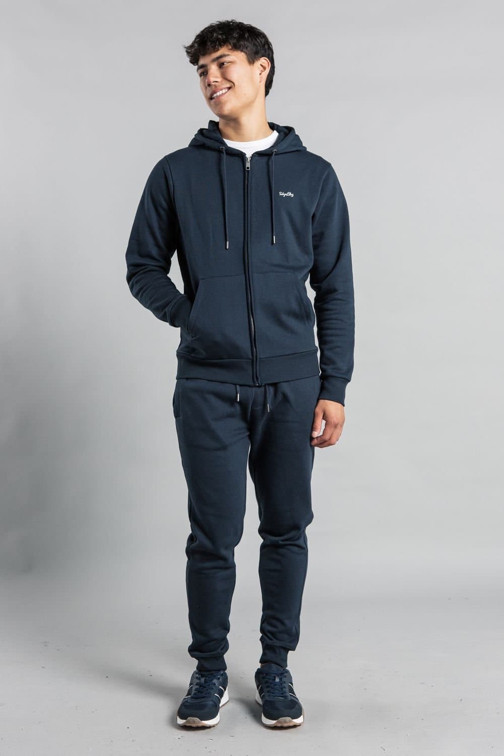 Tokyo Laundry Tokyo Laundry Men's Zip-Through Hoody & Jogger Co-ord Set in Navy