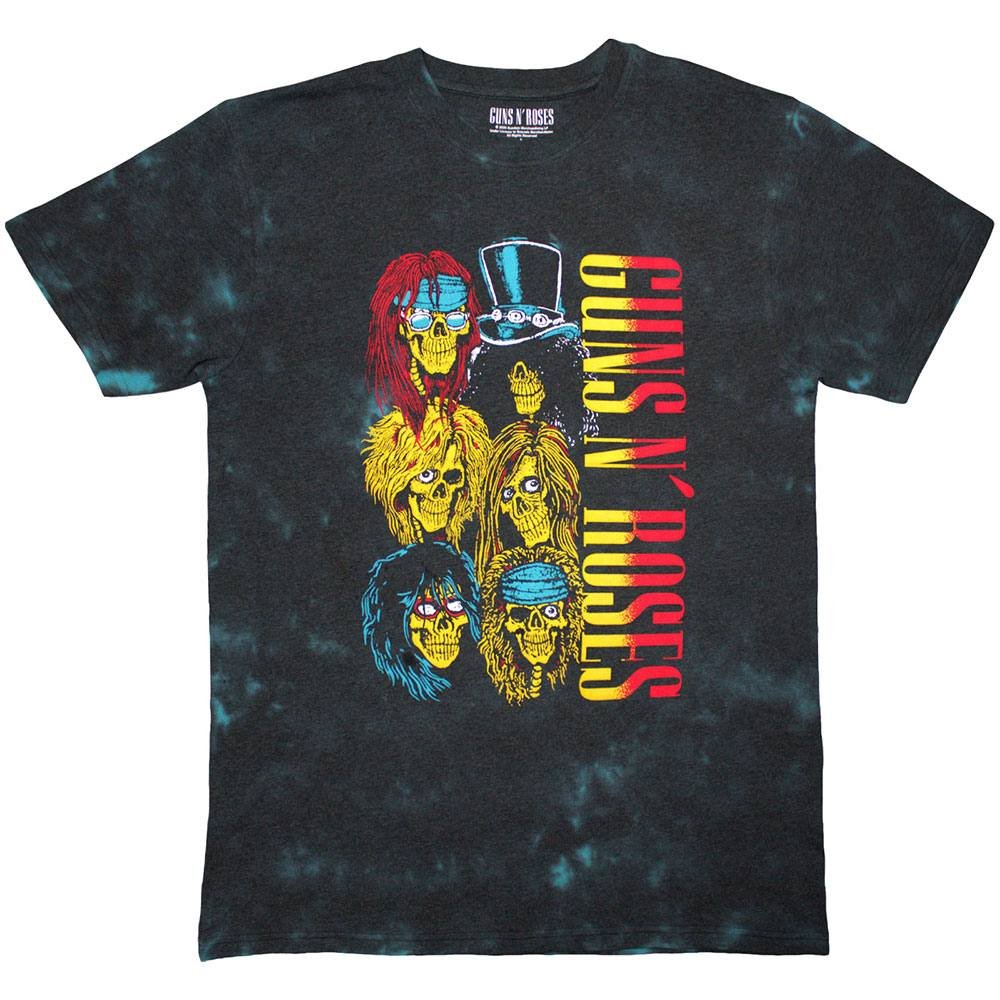 Guns N Roses Guns N Roses Men's Use Your Illusion Tour 1991 Back Print Washed T-Shirt in Black - 4