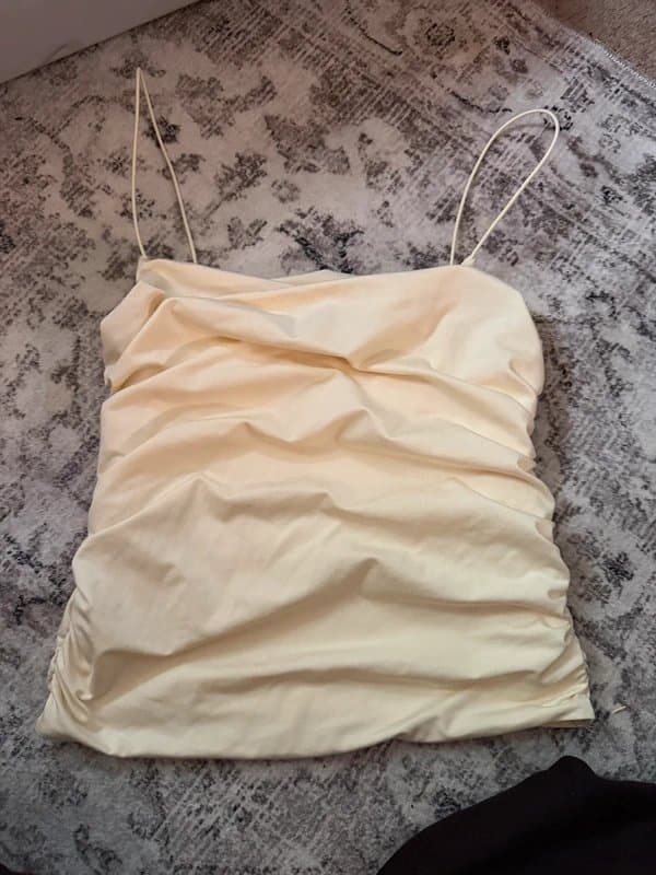 ASOS butter yellow cami