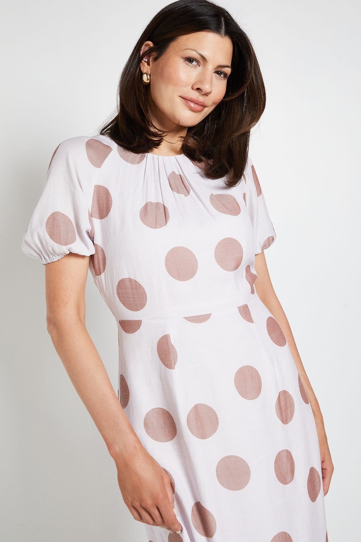 Wallis Wallis Women's Summer Polka Dot Tea Dress in Ivory - 4