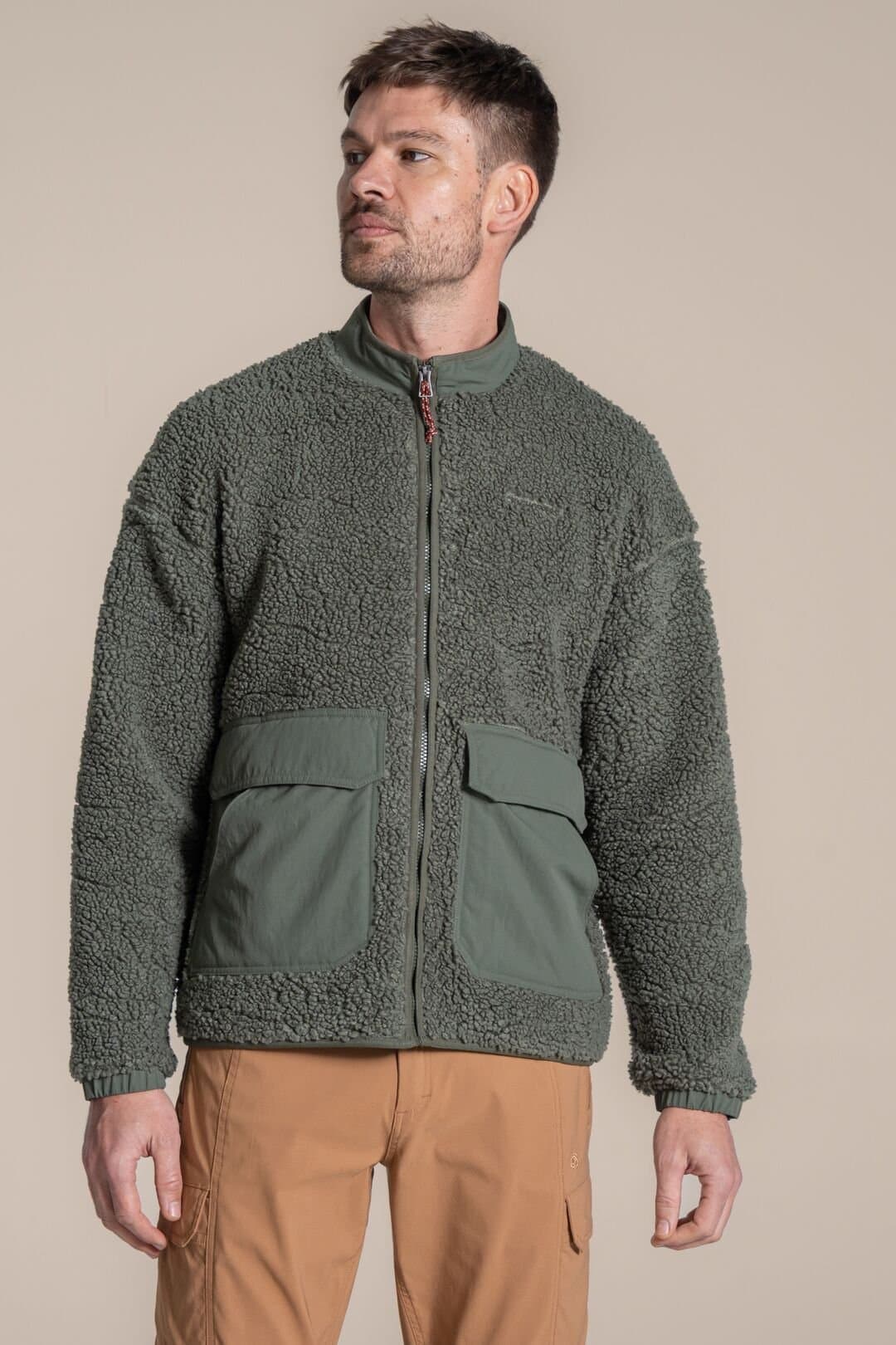Craghoppers Craghoppers Men's National Trust Lathkill II Jacquard Fleece Jacket in Dark Green
