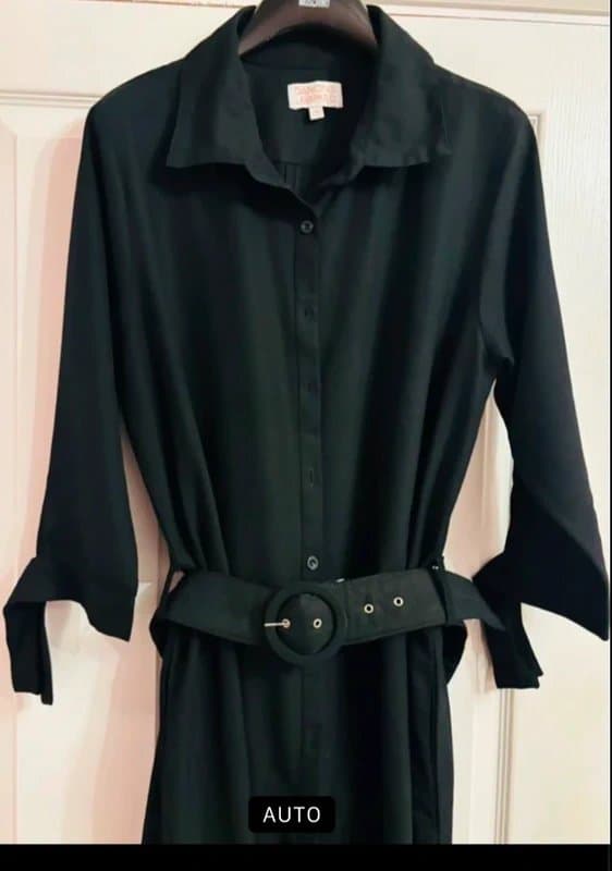 Dancing Leopard Dancing leopard plunge knee length shirt dress wedding work party holiday 12 same day post