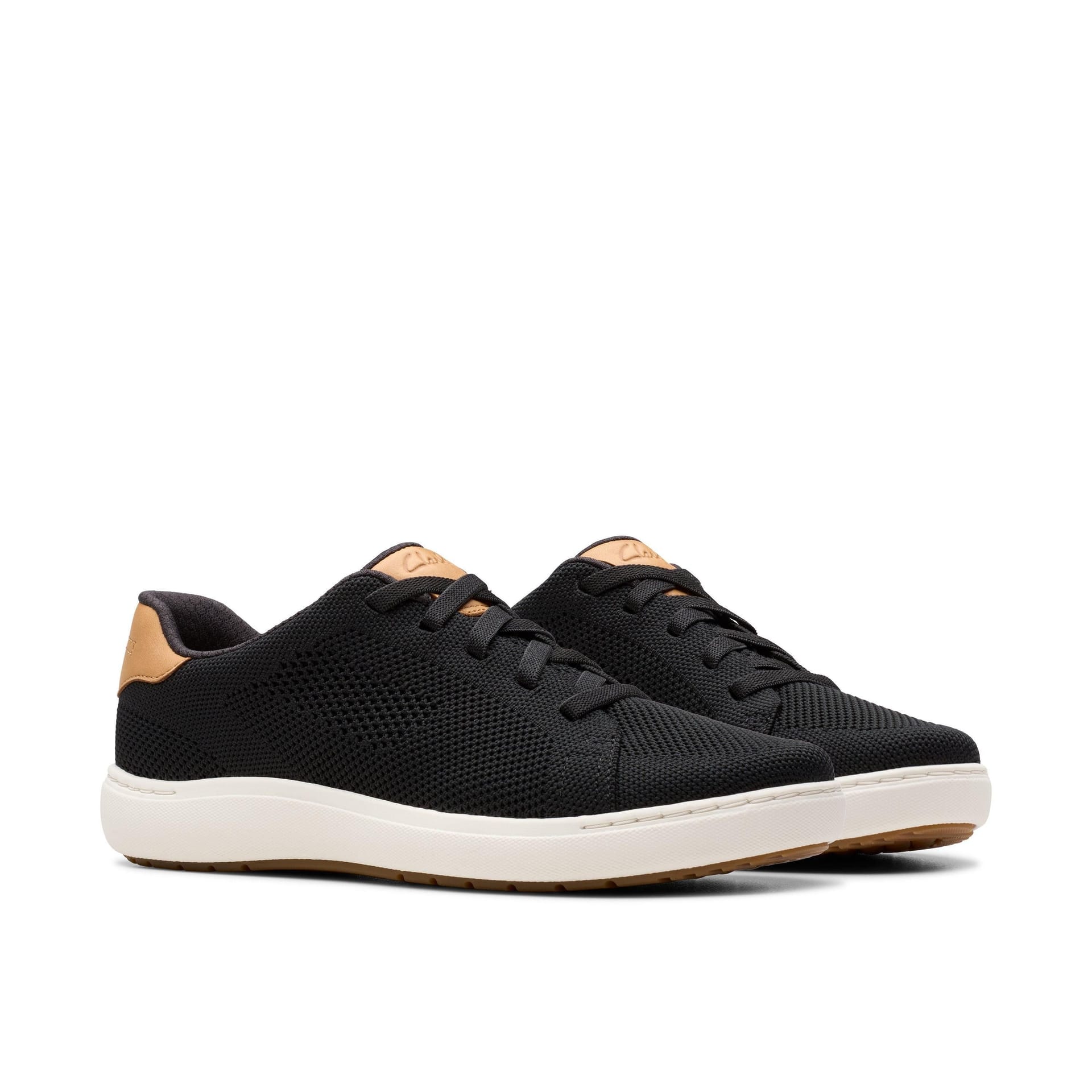 Clarks Clarks Women's Nalle Walk Black Knit Trainers - 4