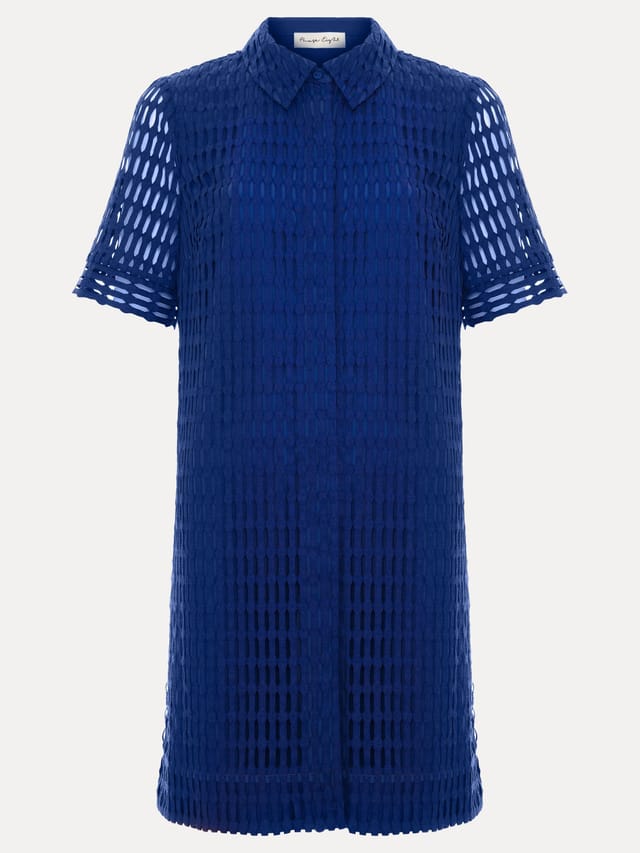 Phase Eight Phase Eight Women's Alina Lace Tunic Dress in Cobalt - 2