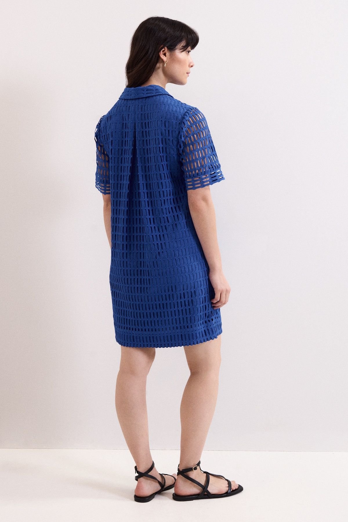 Phase Eight Phase Eight Women's Alina Lace Tunic Dress in Cobalt - 4