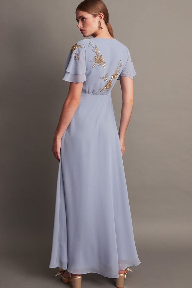 Monsoon Monsoon Women's Kendra Embellished Maxi Dress Blue - 2