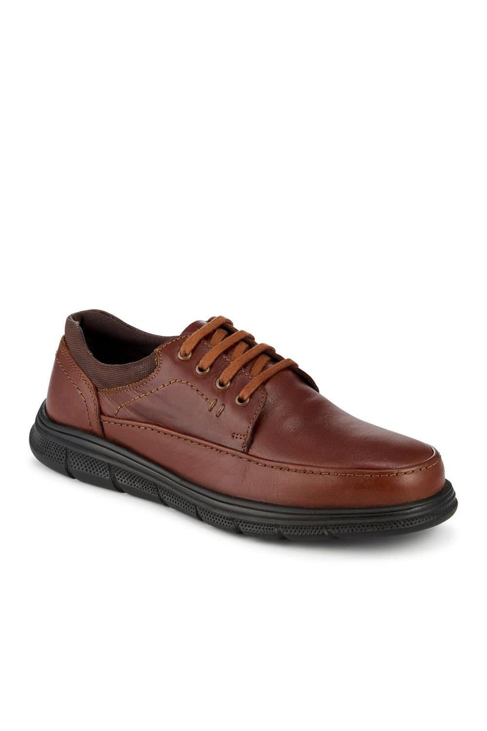 Pavers Pavers Men's Casual Lightweight Lace Up Shoes in Tan