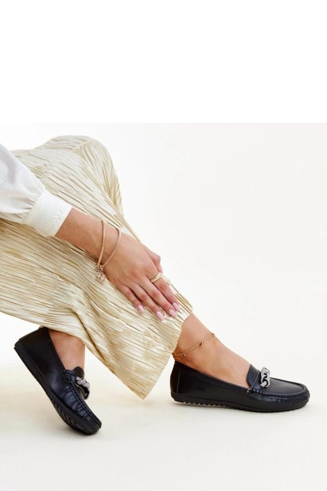 Love Lace Love Lace Women's Adiba Zircon Embellished Moccasins for Elegant Comfort Daily in Black - 2