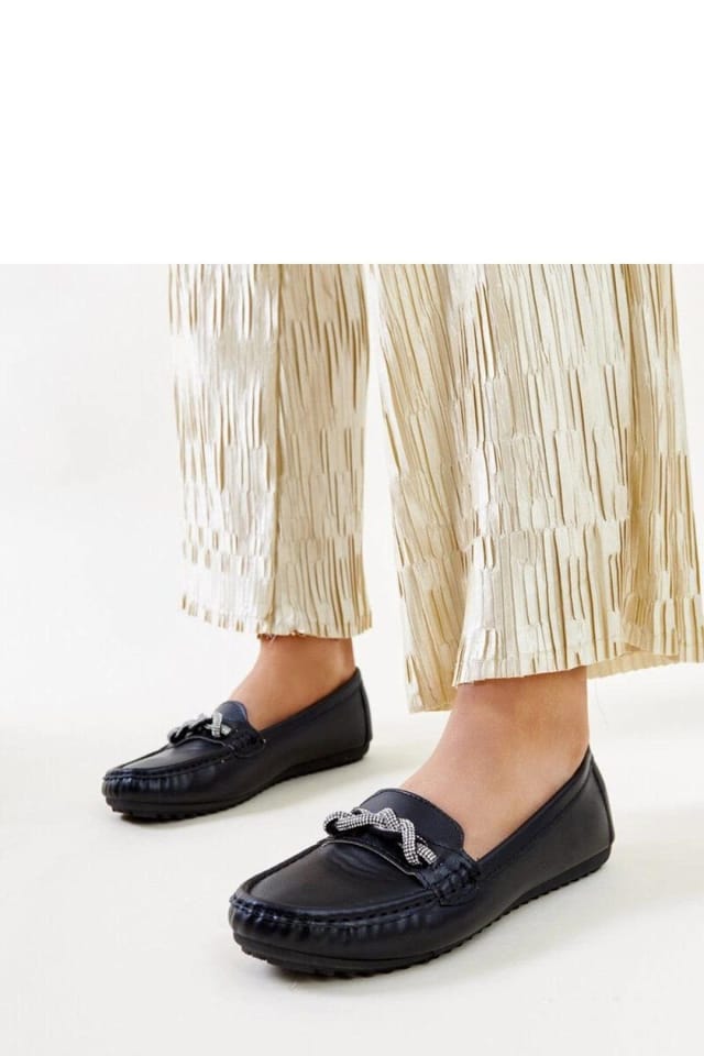 Love Lace Love Lace Women's Adiba Zircon Embellished Moccasins for Elegant Comfort Daily in Black - 3
