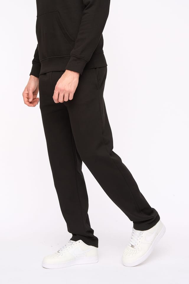 Duck&Cover Duck&Cover Men's Rayland Comfortable Straight-Leg Fleece Joggers in Black - 3