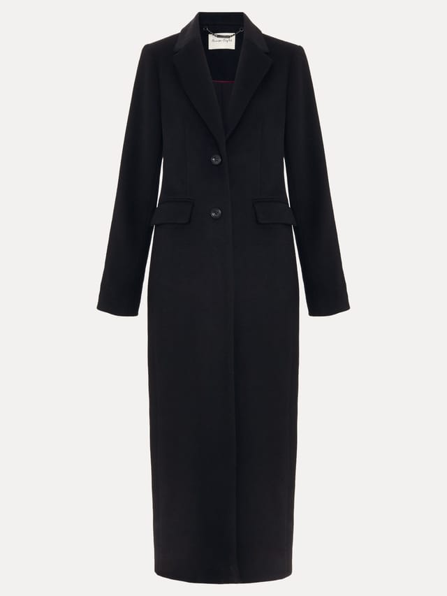Phase Eight Phase Eight Women's Lydia Long Wool Coat in Black - 2