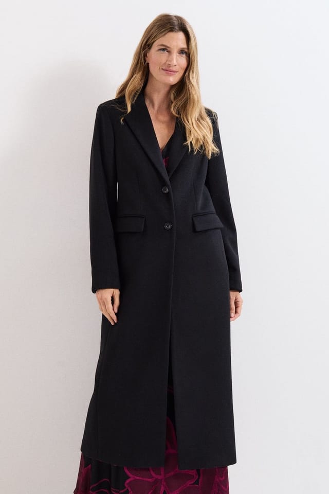 Phase Eight Phase Eight Women's Lydia Long Wool Coat in Black - 3