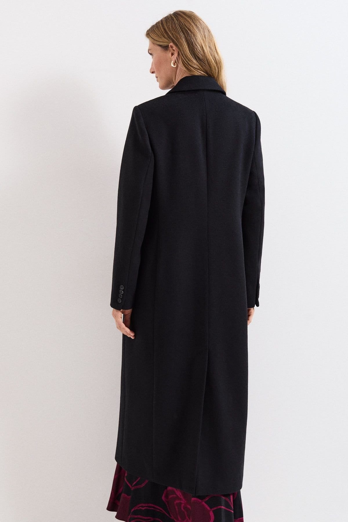 Phase Eight Phase Eight Women's Lydia Long Wool Coat in Black - 4