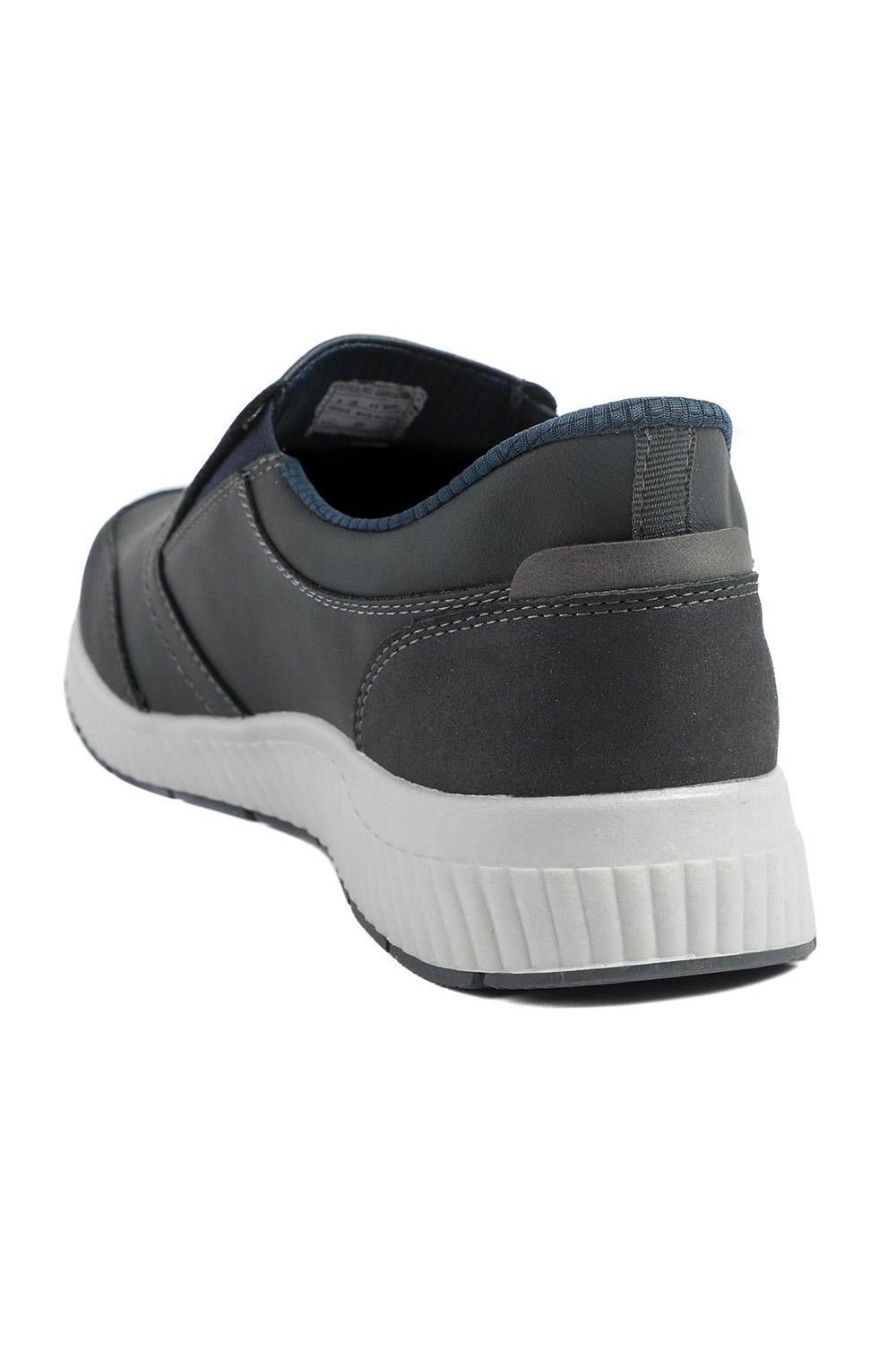 Pavers Pavers Men's Easy Step In Casual Laceless Shoes in Dark Grey - 3