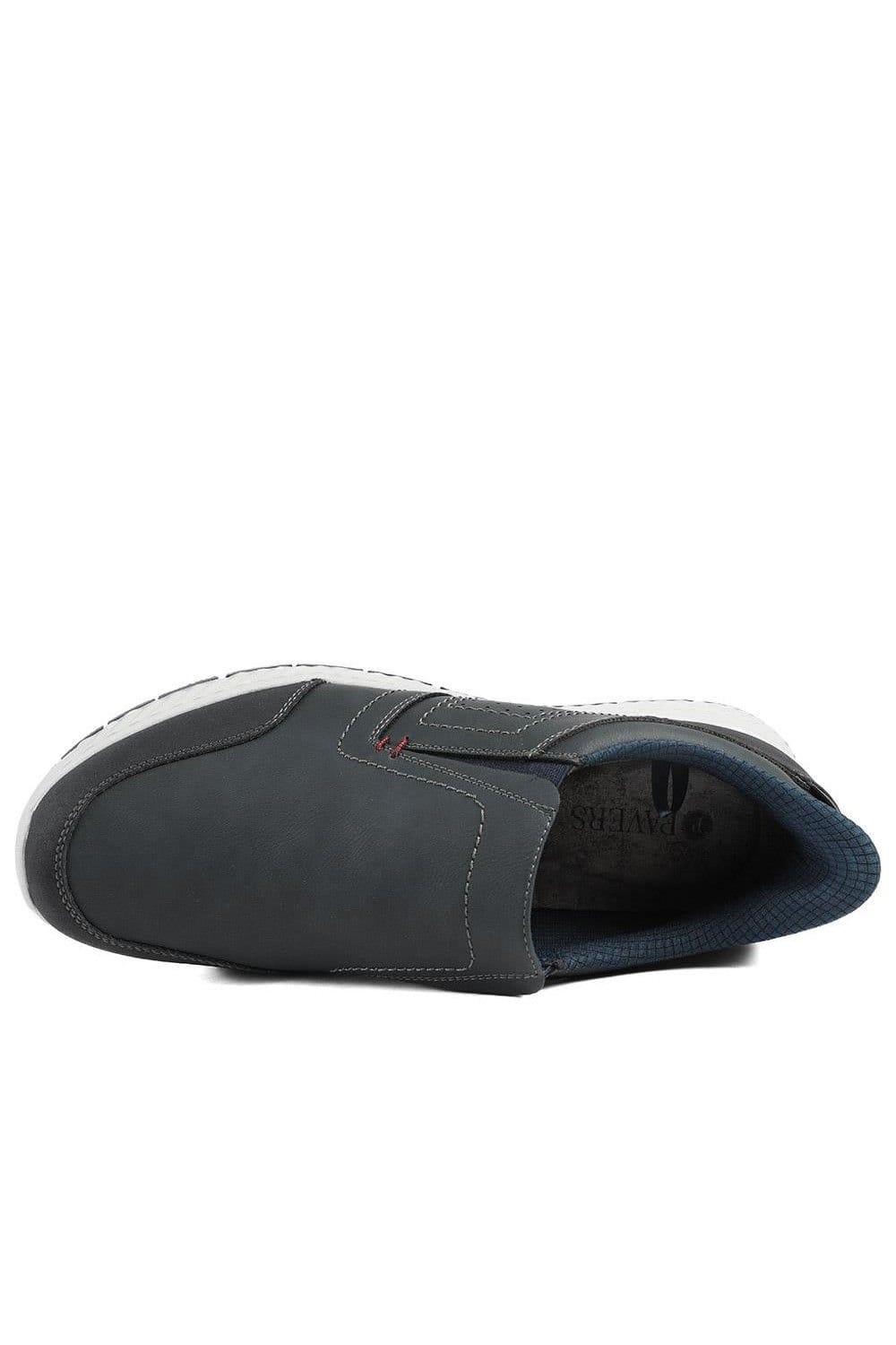 Pavers Pavers Men's Easy Step In Casual Laceless Shoes in Dark Grey - 4