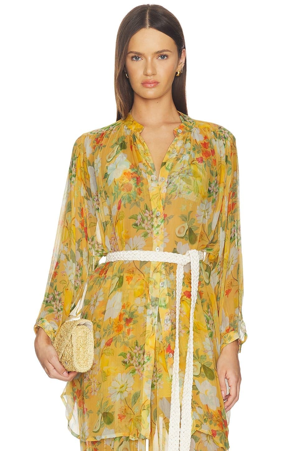 revolve Boho Mini Shirt Dress