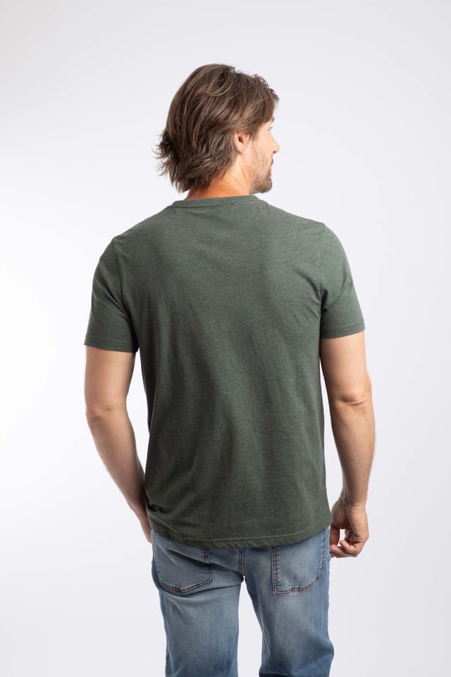 Weird Fish Weird Fish Men's Lakes Front Print Graphic T-Shirt in Dark Green - 3