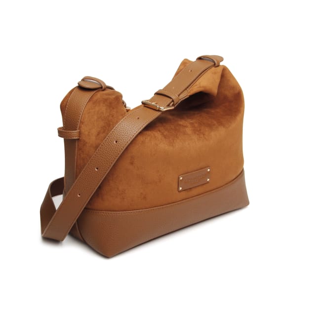 ALICE WHEELER LONDON ALICE WHEELER LONDON Women's Kensington Suedette Large Crossbody Bag in Brown - 2
