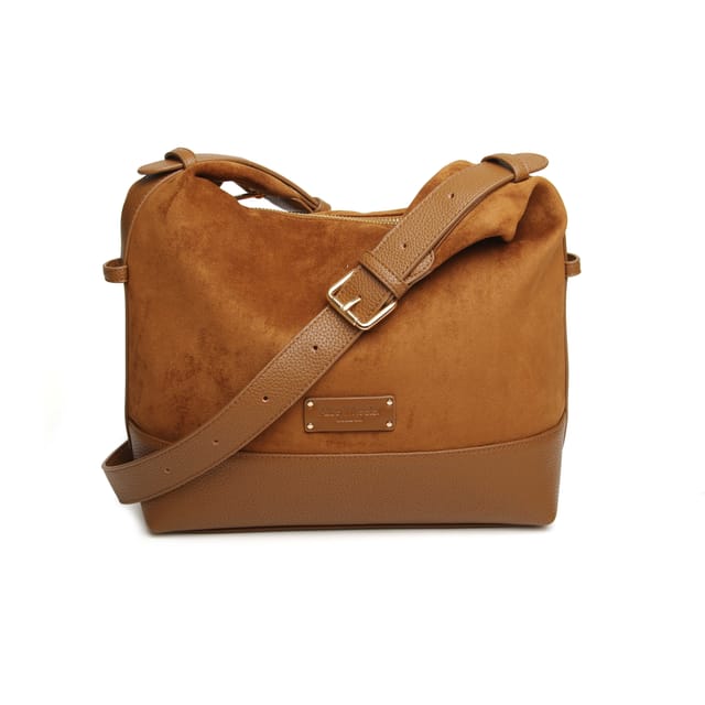 ALICE WHEELER LONDON ALICE WHEELER LONDON Women's Kensington Suedette Large Crossbody Bag in Brown - 3