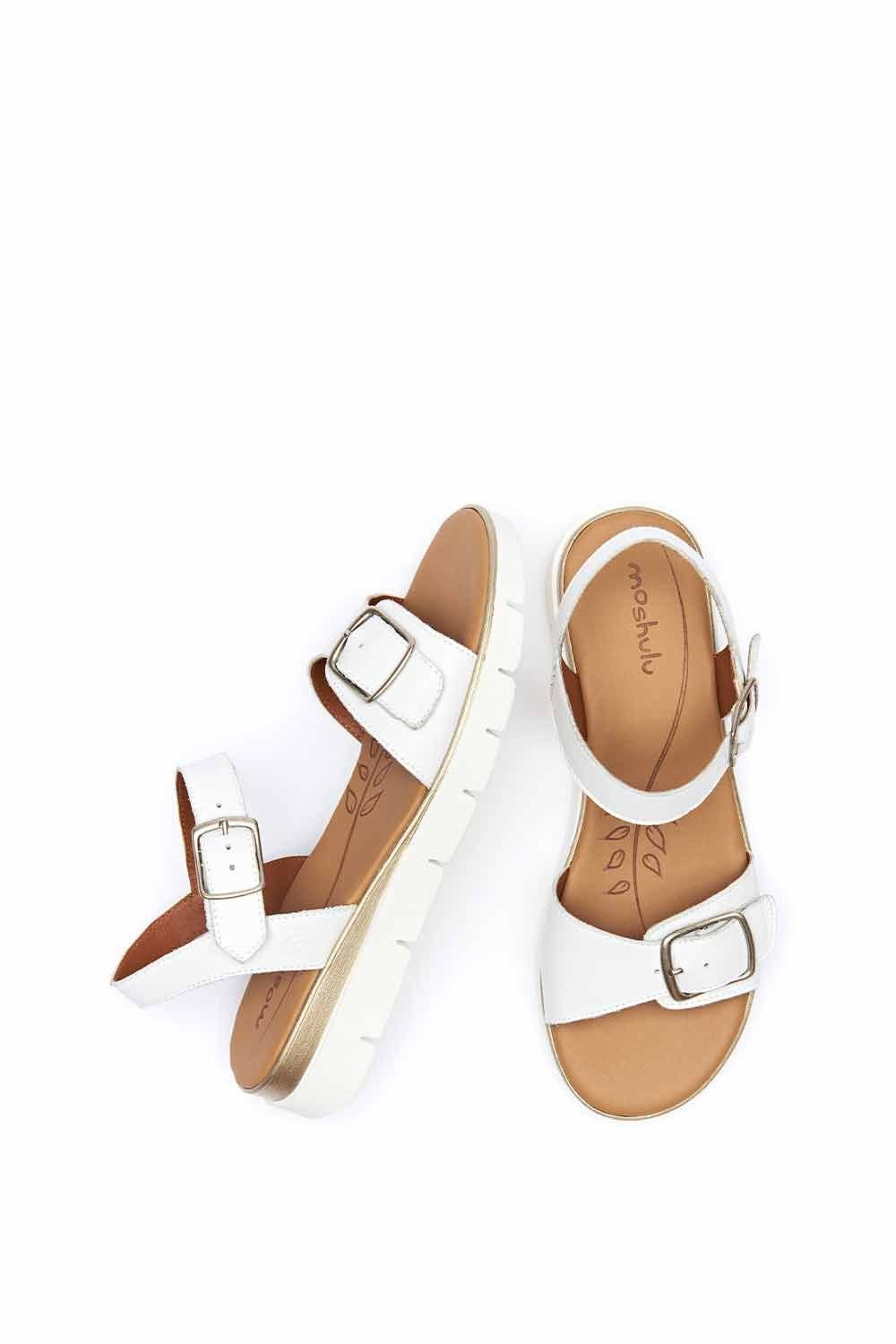 Moshulu Moshulu Women's 'Philly' Cushioned Slingback City Sandals in White - 2