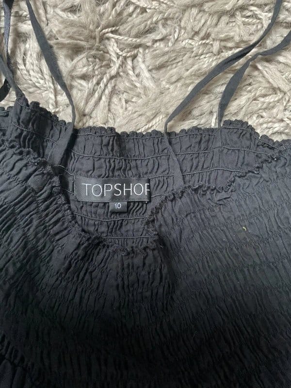 Topshop Multi-Coloured Embroidered Summer Top