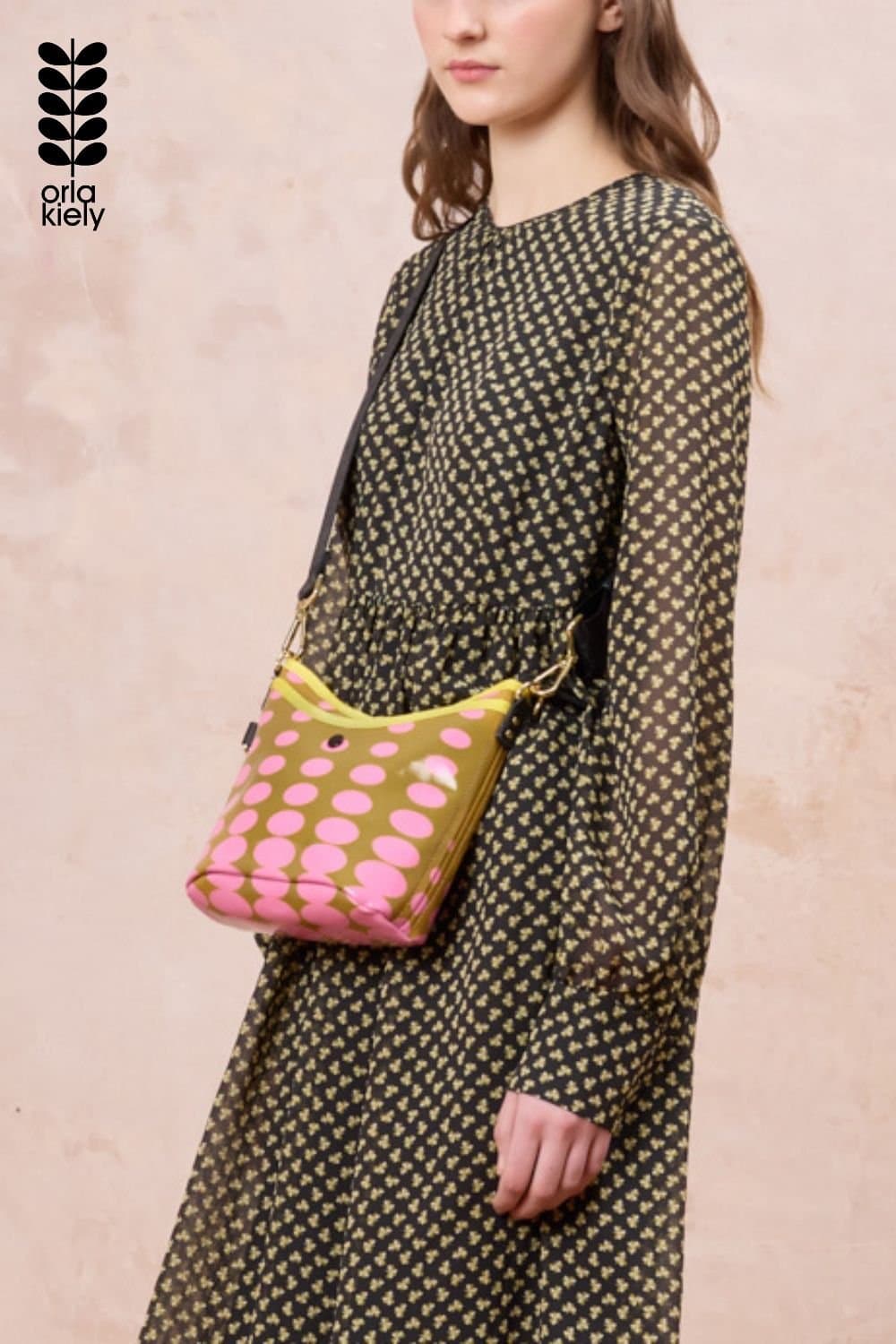 Orla Kiely Orla Kiely Women's Carrymin Crossbody - Optical Oval Ochre