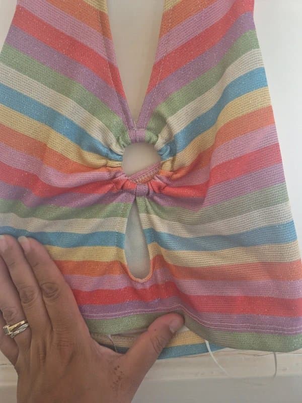 Primark Ladies halterneck cropped top Size 4/6