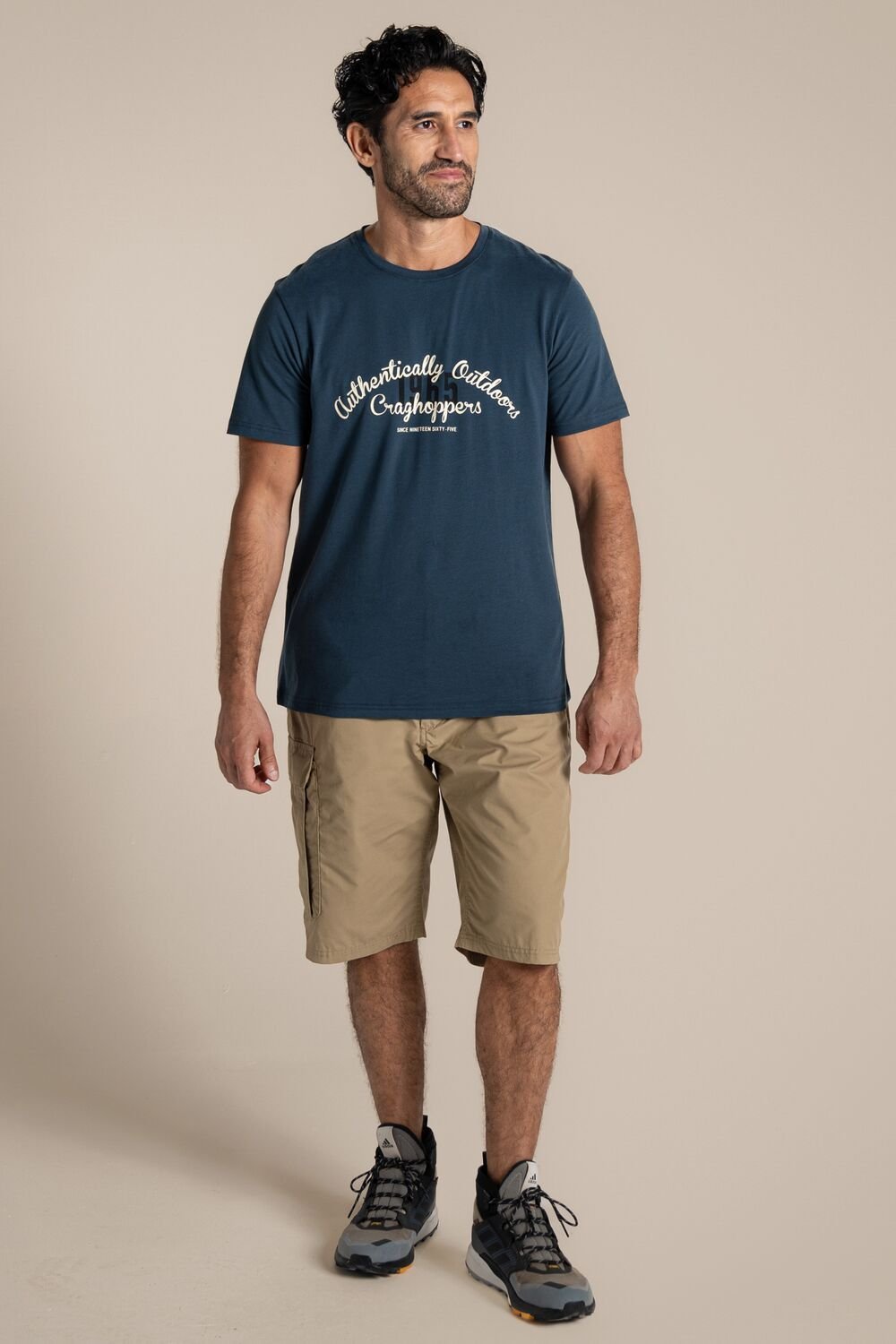 Craghoppers Craghoppers Men's Lucent Relaxed Fit Short Sleeved T-Shirt in Dark Navy - 3