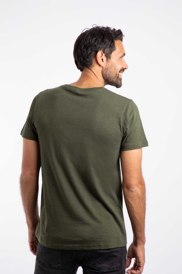 Weird Fish Weird Fish Men's Fished Branded T-Shirt in Dark Green - 3