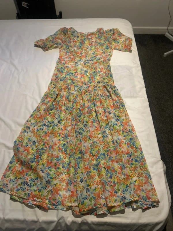 Never Fully Dressed Floral chiffon dress