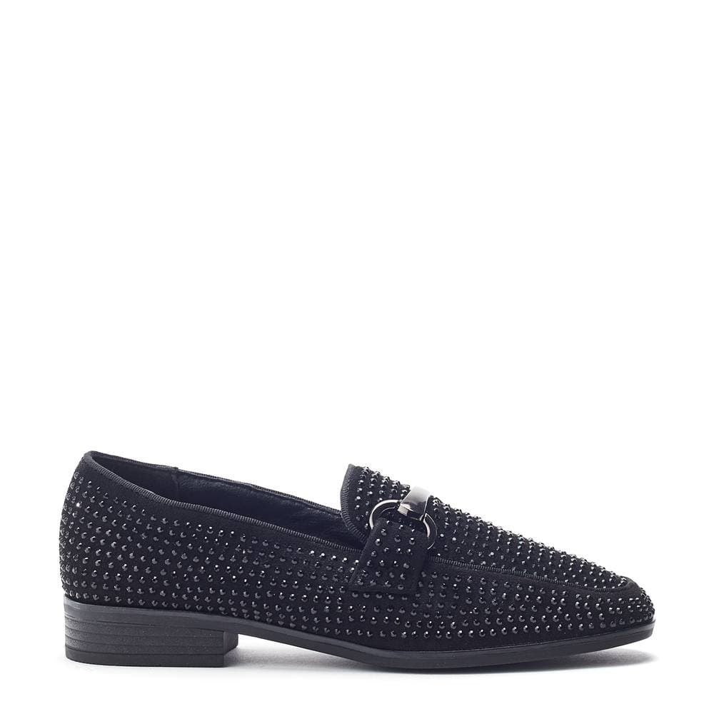 b.soleful b.soleful Black Suede Porvair Loafer