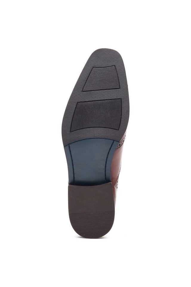 Base London Base London Men's Steeple Brogue Shoe in Tan - 3