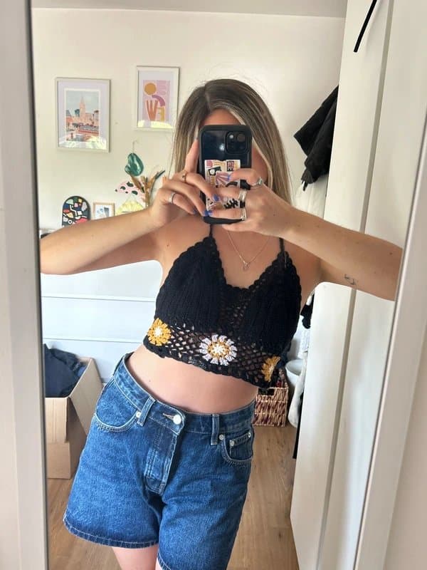 Topshop Crochet top topshop