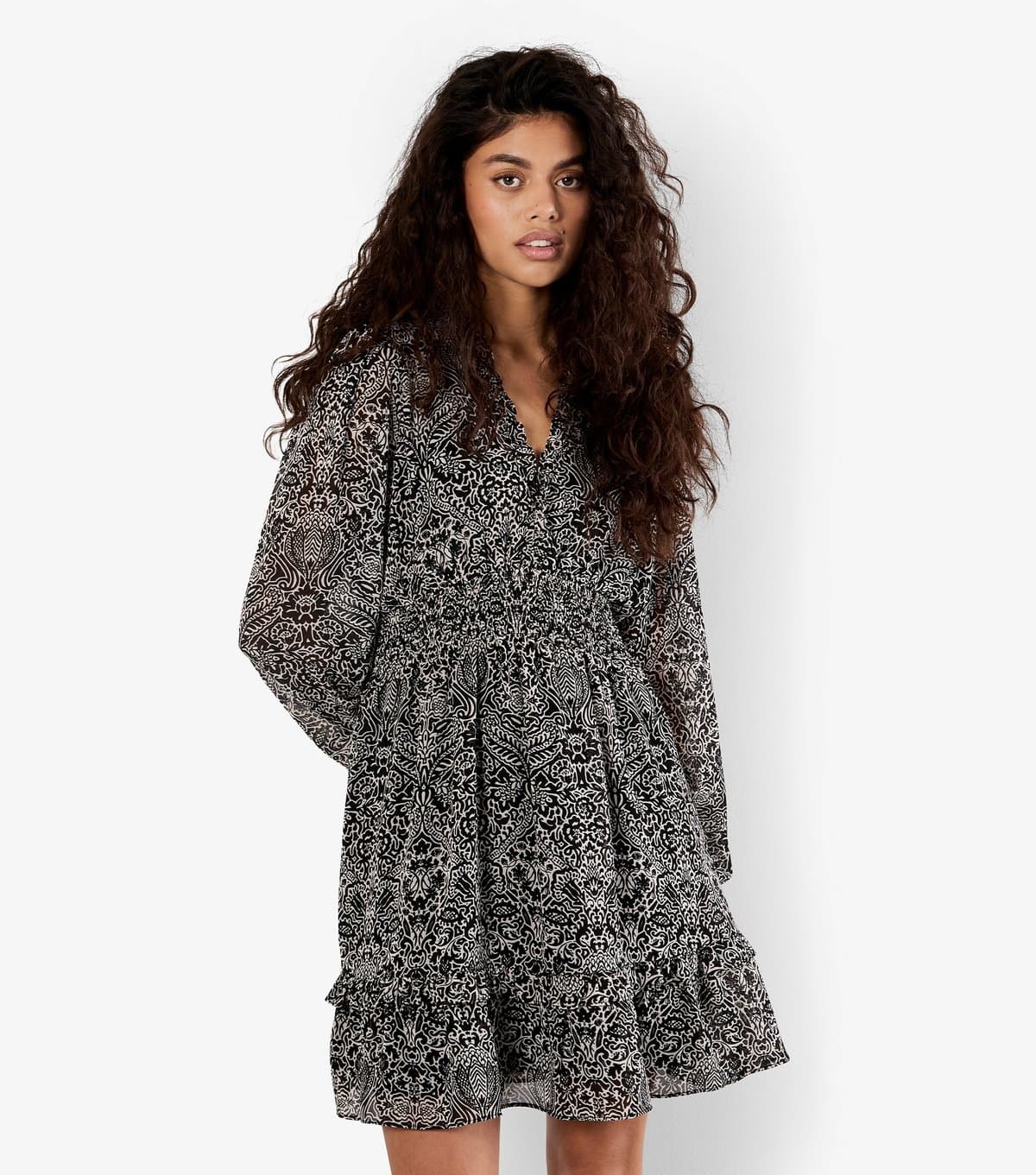 Apricot Women's Black Paisley Print Mini Dress Apricot New Look