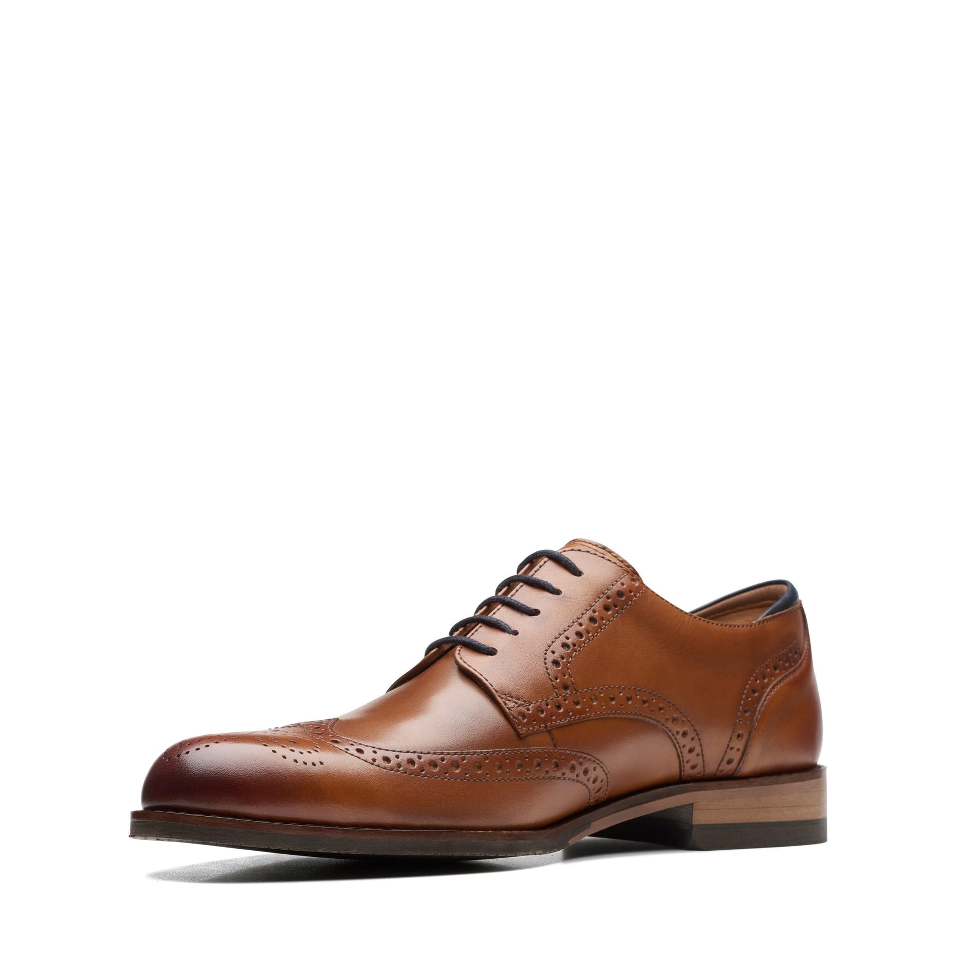 Clarks Clarks Men's Craft Arlo Limit Brogue Tan Leather Brogues, Oxford Shoes, Lace Up in Brown - 4