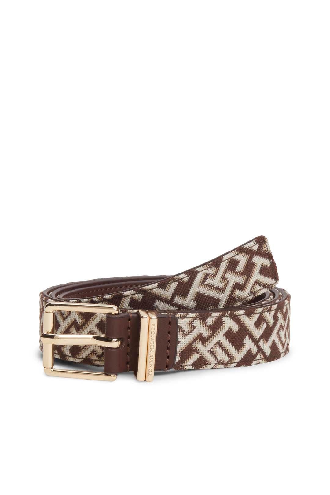 Tommy Hilfiger Tommy Hilfiger Women's Jacquard Belt Brown
