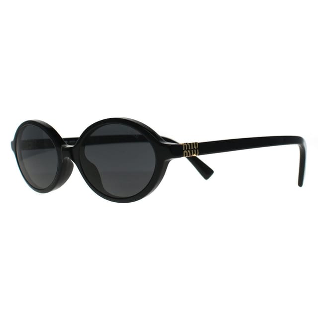 Miu Miu Miu Miu Women's Oval Black Dark Grey MU04ZS - 2