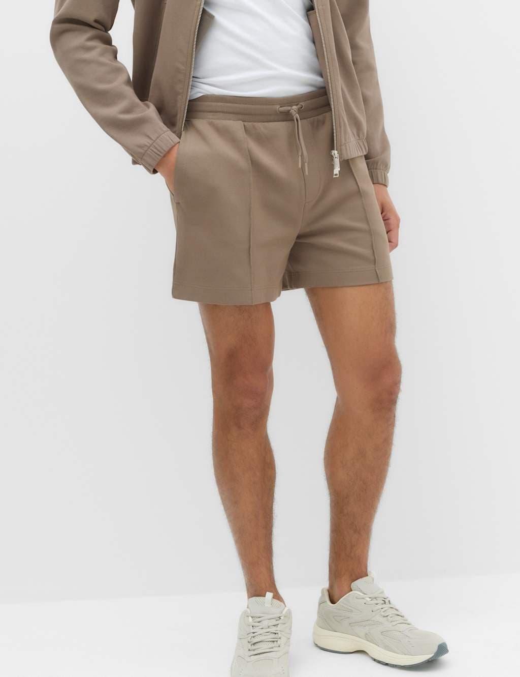 Marks & Spencer M&S Cotton Rich Ultimate Short length Shorts Mocha